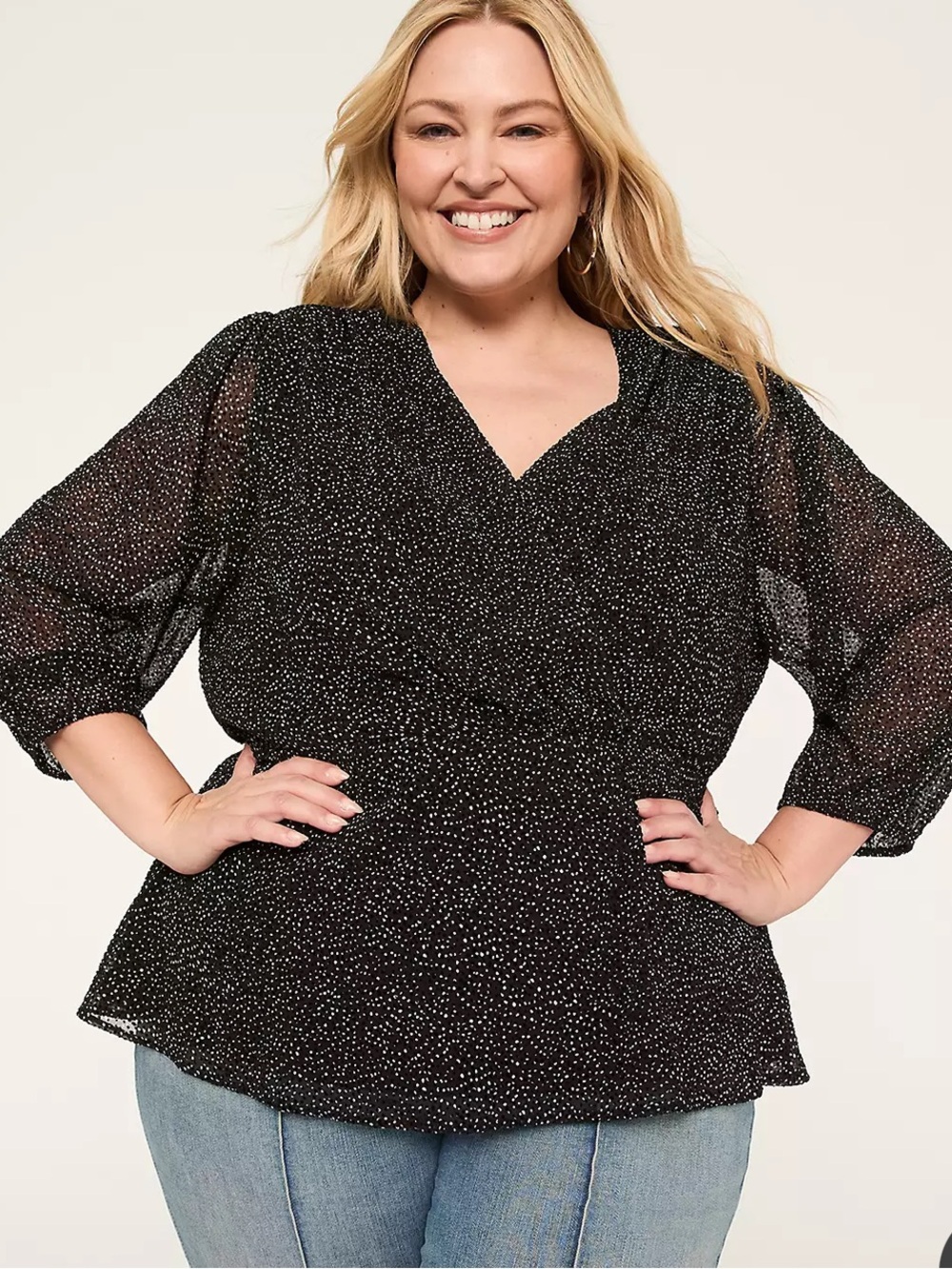 Lane Bryant Wrap Blouse